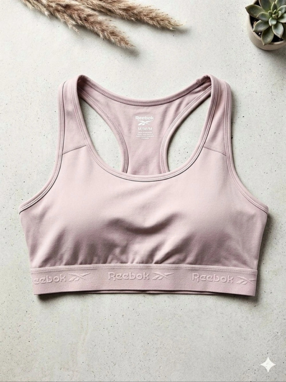 Reebok Workout Ready Racerback Sports Bra Pink